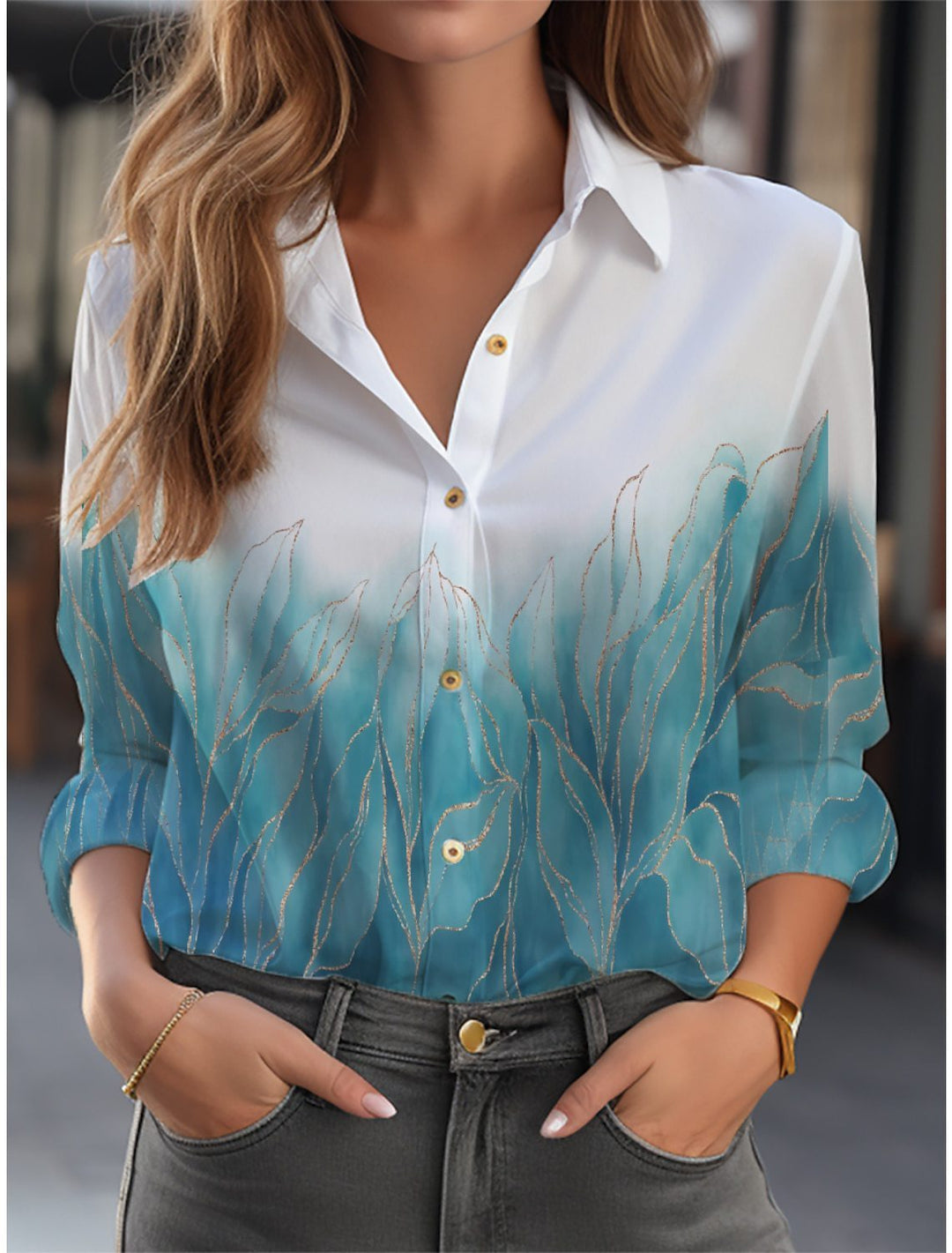 Sanne – Bloemprint Blouse