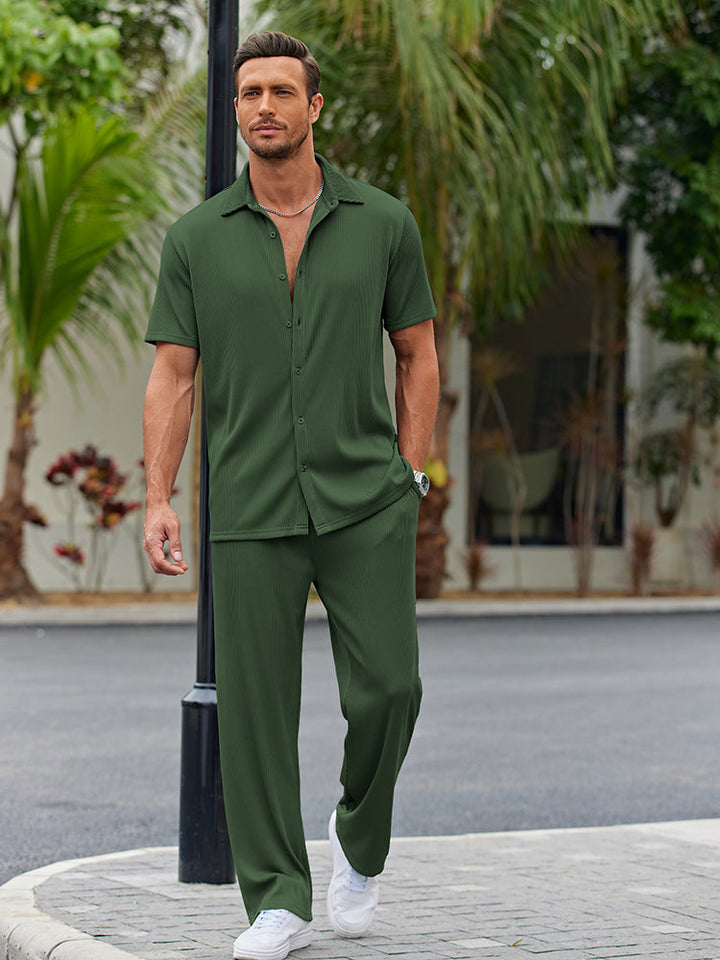 Matteo – casual loose fit shirt set