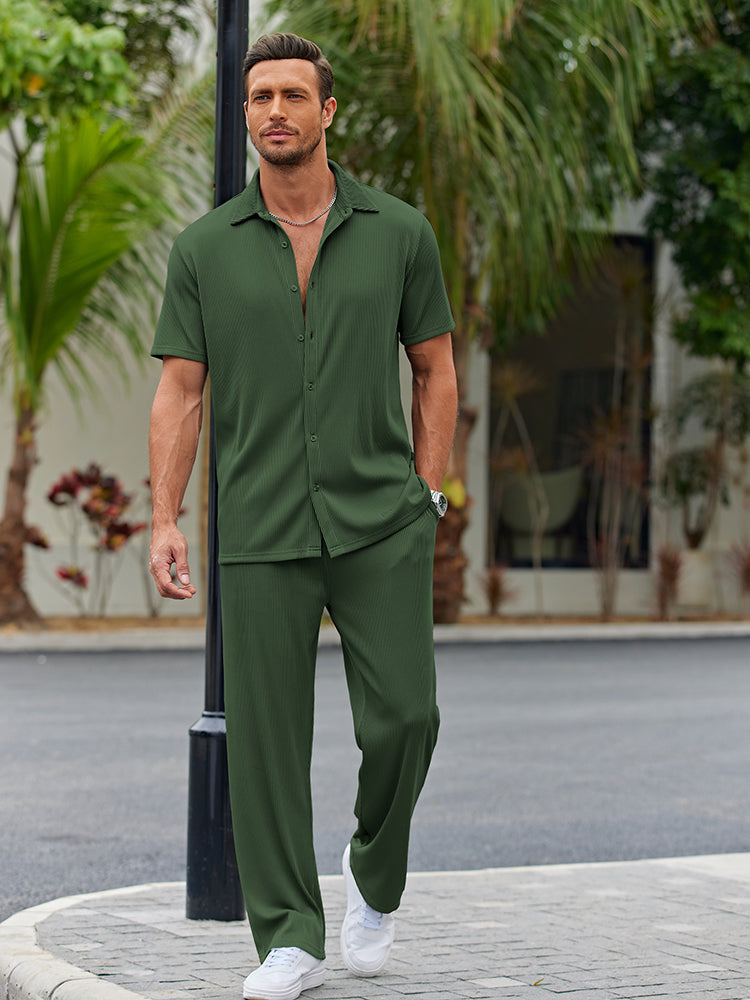 Matteo – casual loose fit shirt set