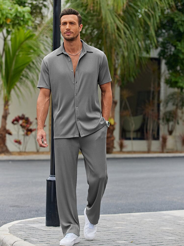 Matteo – casual loose fit shirt set