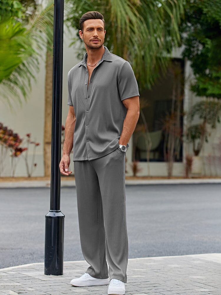 Matteo – casual loose fit shirt set