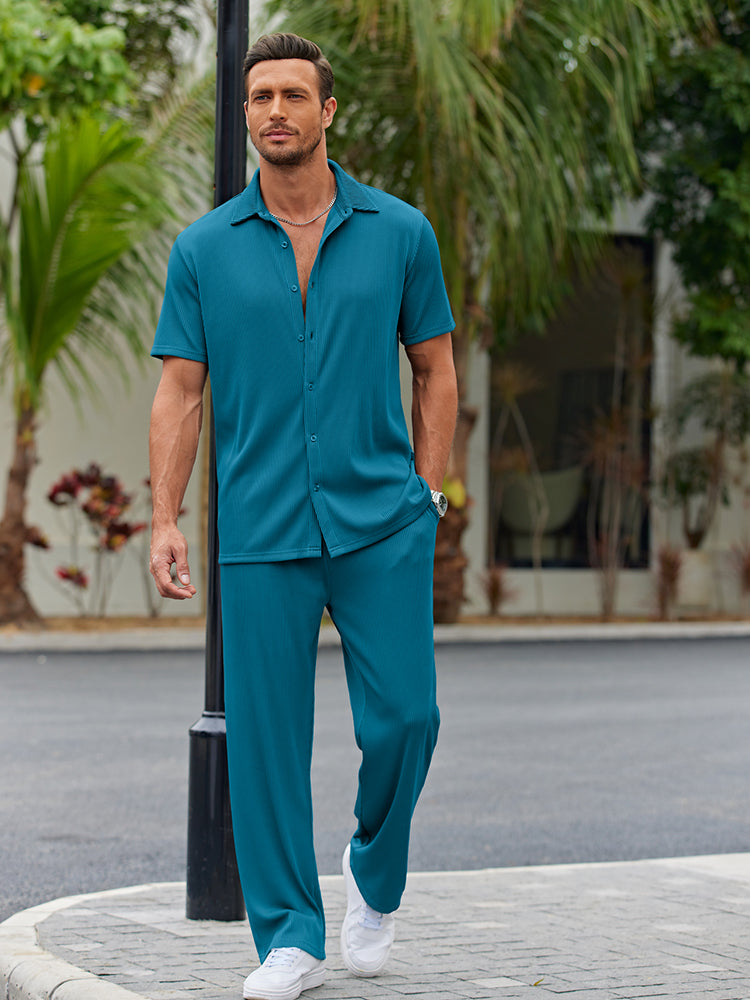 Matteo – casual loose fit shirt set