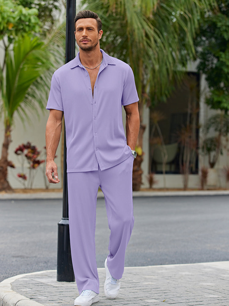 Matteo – casual loose fit shirt set