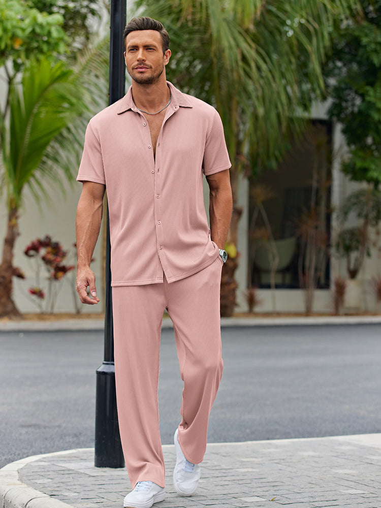 Matteo – casual loose fit shirt set