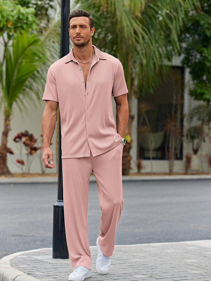 Matteo – casual loose fit shirt set