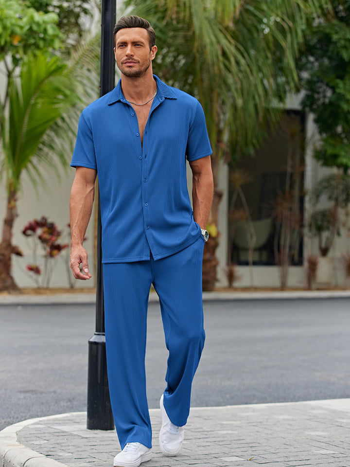 Matteo – casual loose fit shirt set