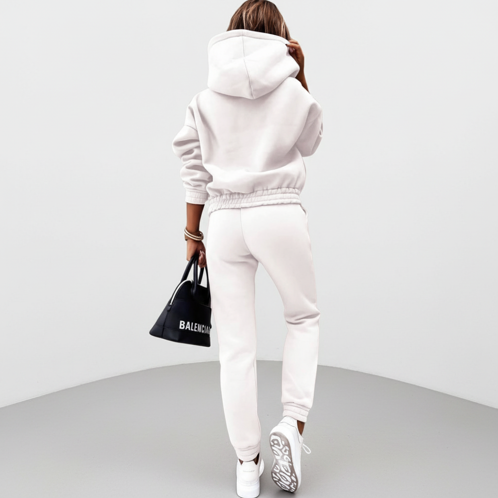 Dames comfy set met zachte stof en relaxte pasvorm