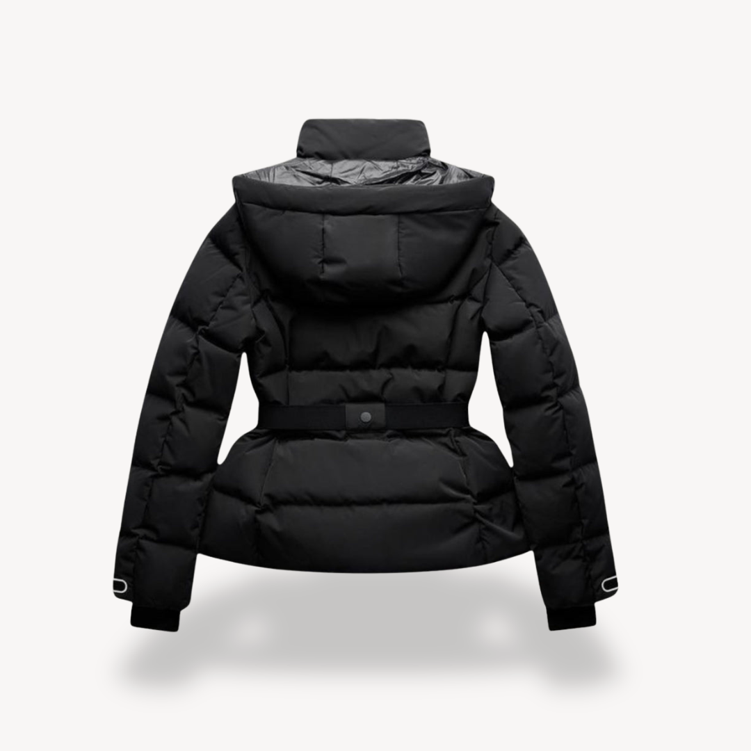 Aleida dames pufferjack met riem – warme en elegante winterjas