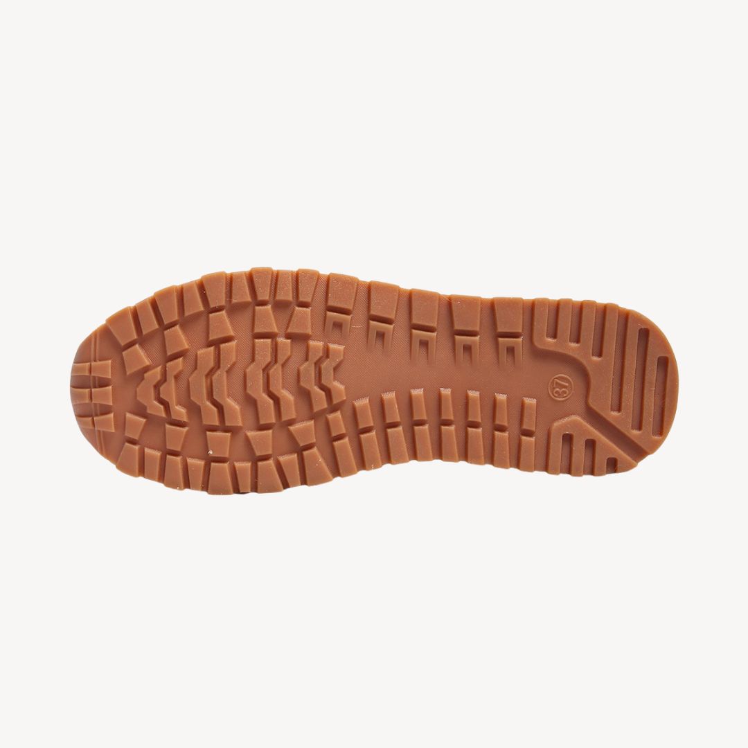 Aleida leren mocassins voor dames met gouden gesp, elegant en comfortabel
