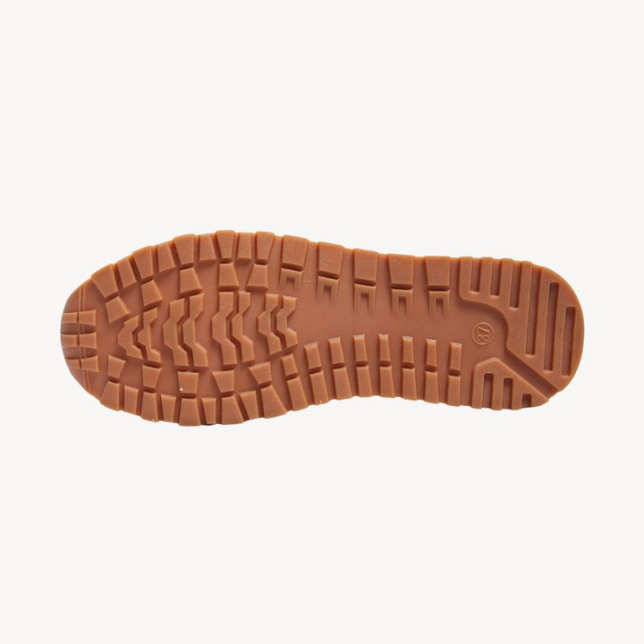 Aleida leren mocassins voor dames met gouden gesp, elegant en comfortabel