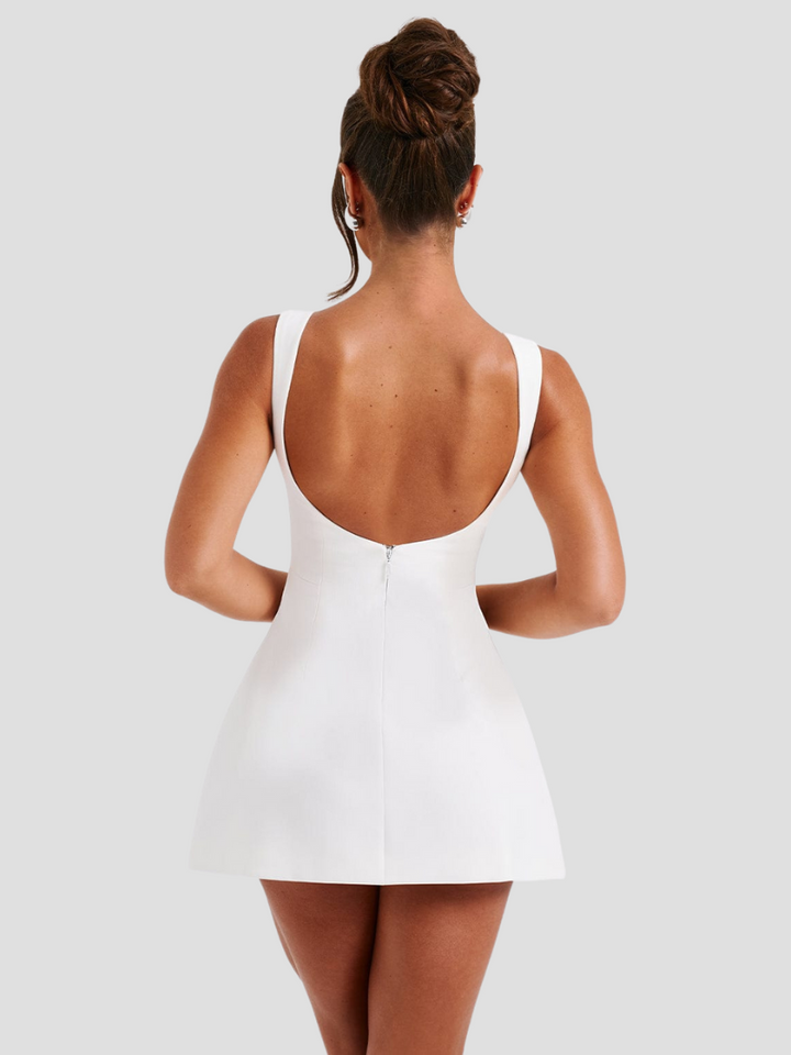 Amaya – Mini Zomerjurk Met Open Rug