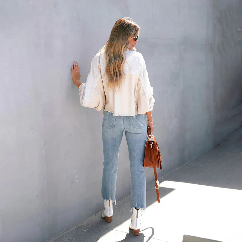 Femke – Gerafelde Zoom Cropped Jas