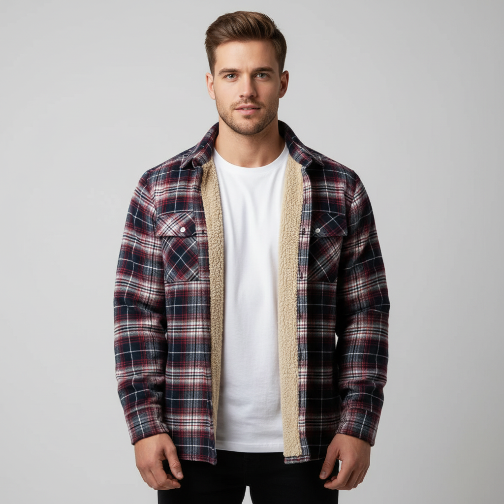 Heren geruit jasje in stijlvolle en comfortabele pasvorm