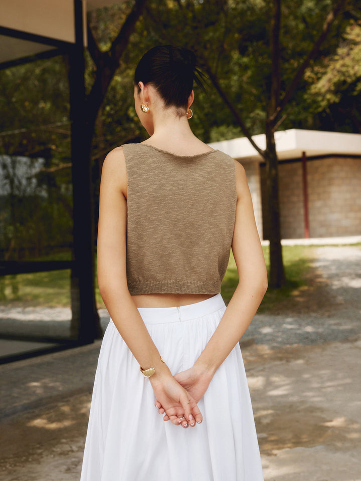 Liva – Gebreide Crop Top