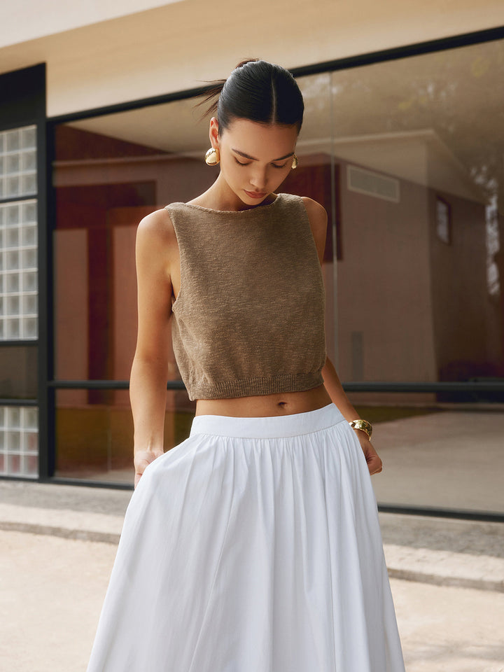 Liva – Gebreide Crop Top