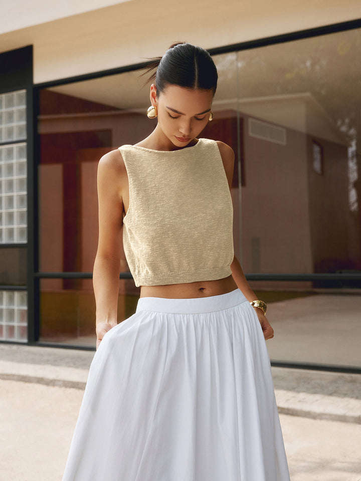 Liva – Gebreide Crop Top
