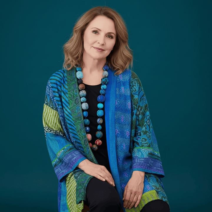 Stijlvol damesvest van zachte breistof met elegante pasvorm