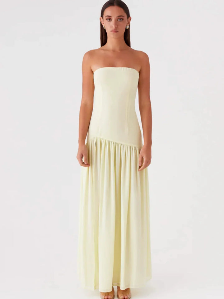 Elara – Strapless Maxi Dress