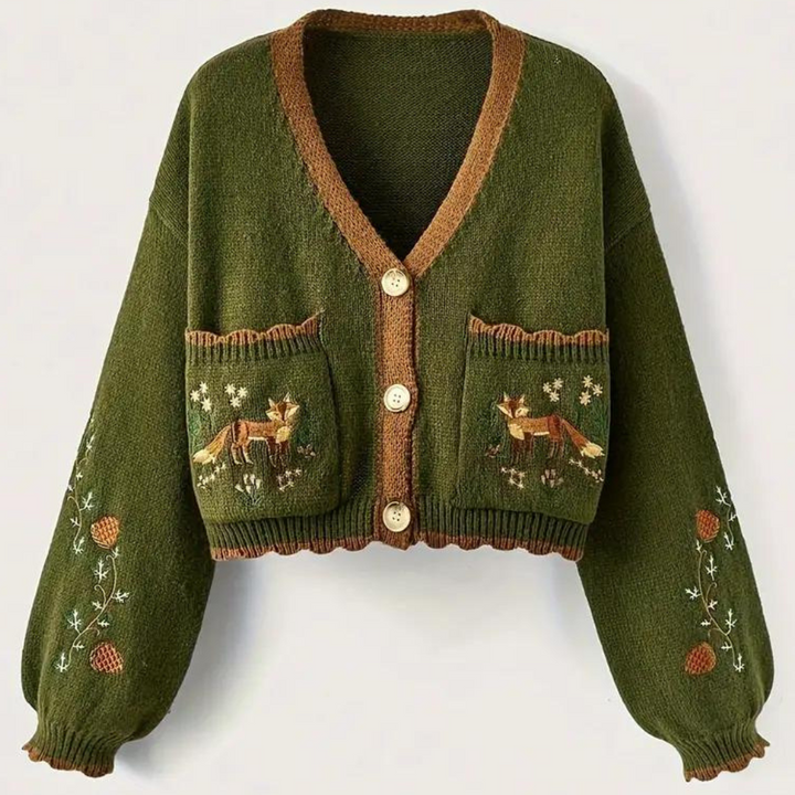 Malou – Geborduurde Cardigan