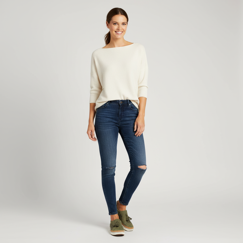 Ademende geperforeerde instapschoenen voor dames met zachte zool