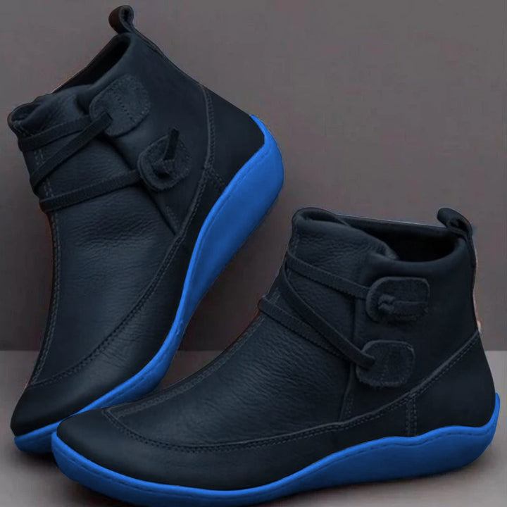 Waterdichte dames enkellaarzen met warme voering en antislip zool