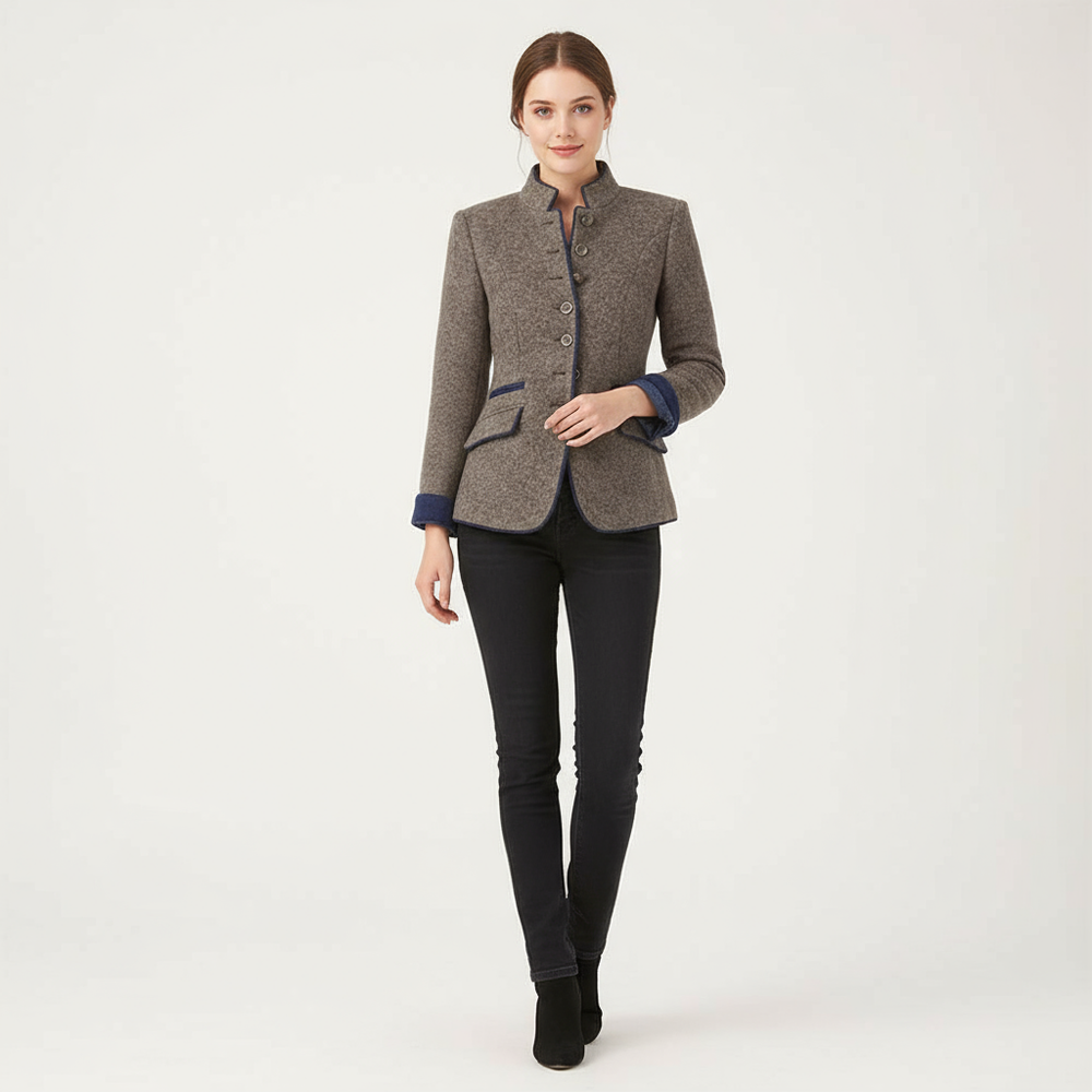 Elegante klassieke damesblazer met verfijnde snit en tijdloze stijl