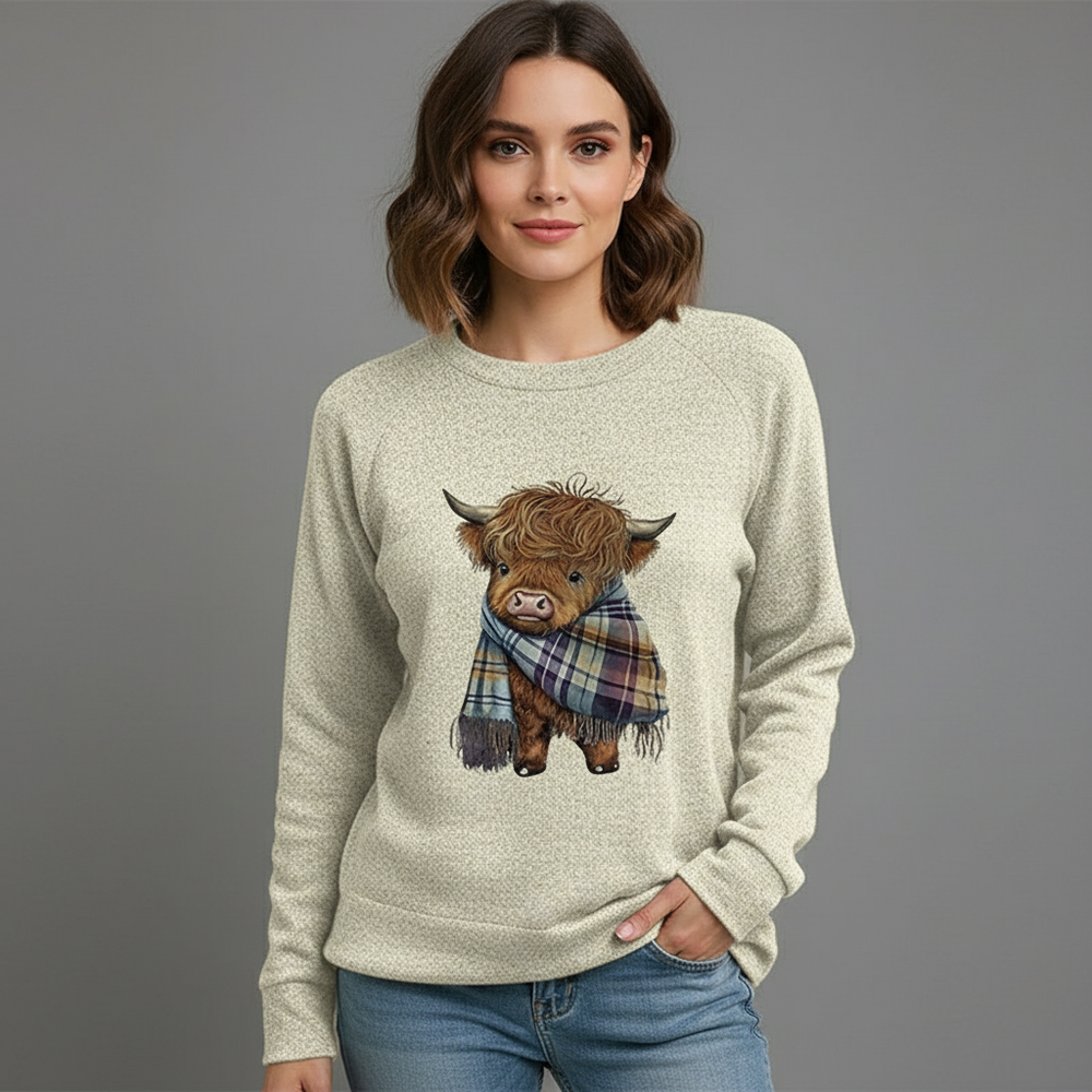 Creatief dames sweatshirt met dierenprint, trendy en comfortabel voor dagelijks gebruik