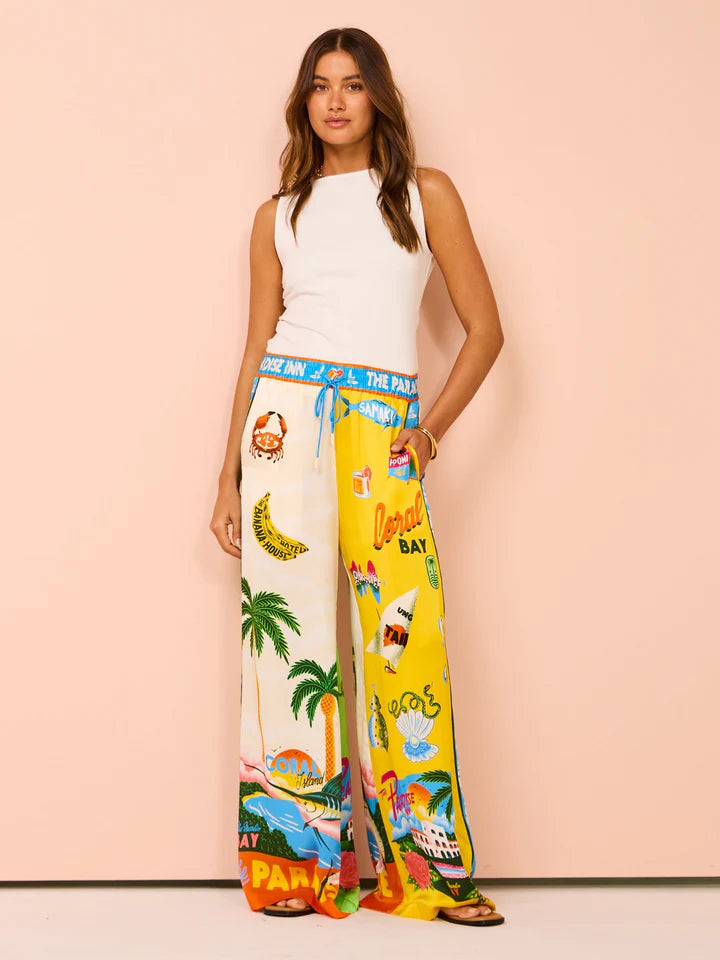 Selina – Tweedelige Set met Kokospalmenprint