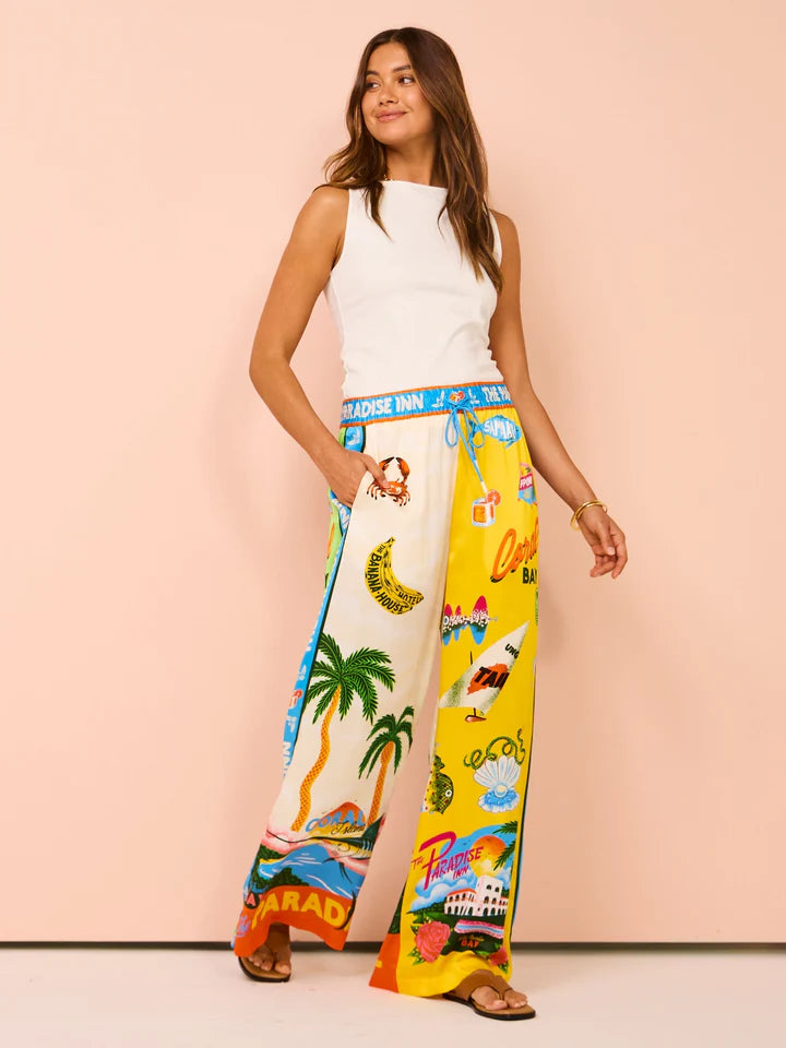 Selina – Tweedelige Set met Kokospalmenprint