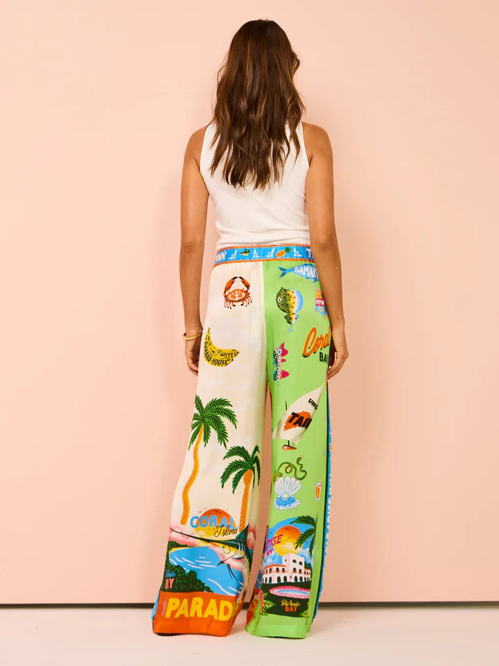 Selina – Tweedelige Set met Kokospalmenprint