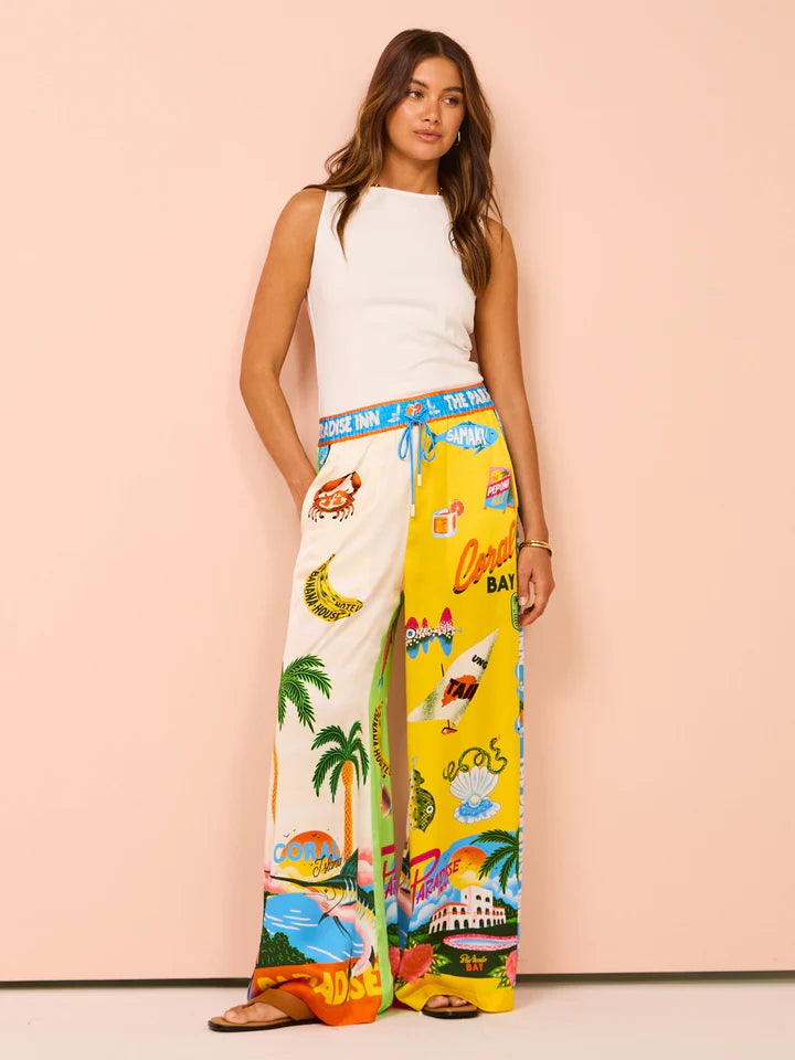 Selina – Tweedelige Set met Kokospalmenprint