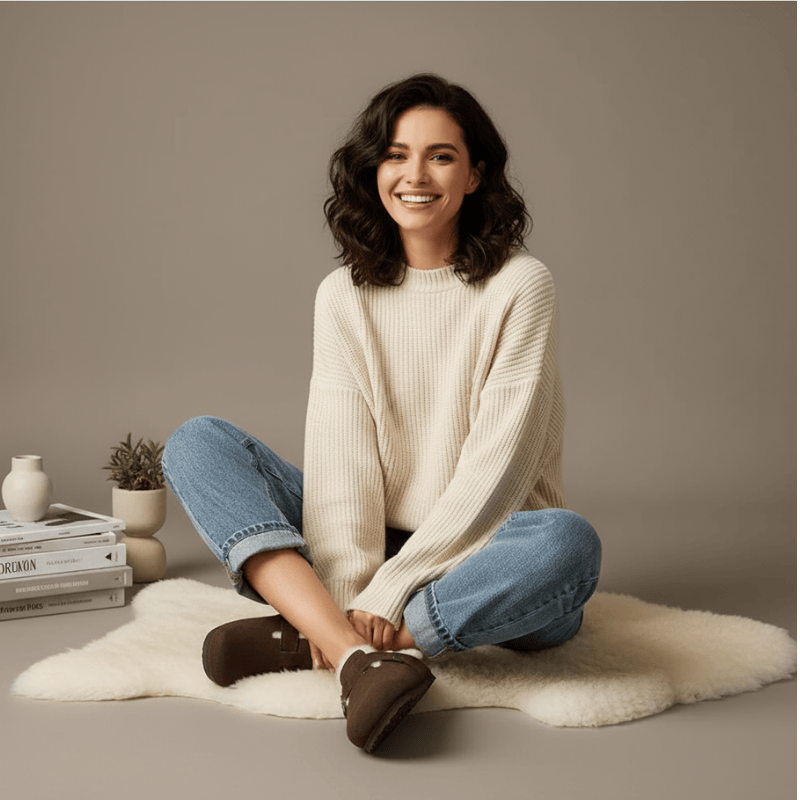 Maëlle comfortabele klompen met zachte voering van Lenoriva – warme en stijlvolle damesklompen met luxe comfort