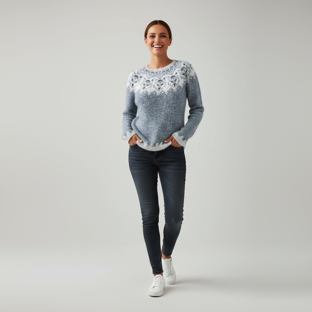 Eloise comfortabele wollen trui voor dames van Lenoriva – zachte wollen trui met elegante pasvorm en tijdloos design