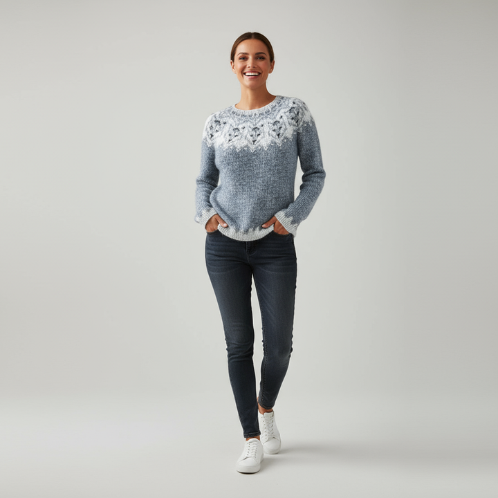 Eloise comfortabele wollen trui voor dames van Lenoriva – zachte wollen trui met elegante pasvorm en tijdloos design