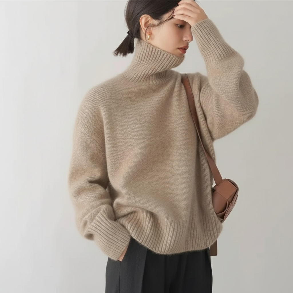 Dames kasjmier trui in luxe en elegante stijl