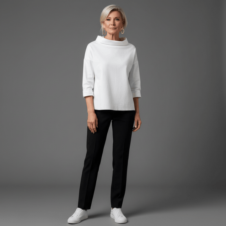 Juline dames casual top met ronde hals van Lenoriva – stijlvolle, comfortabele top voor vrouwen