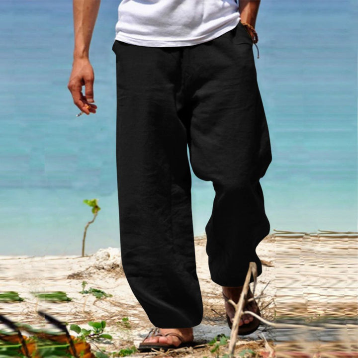 Linnen strandbroek voor heren, lichtgewicht en comfortabel voor zomerse dagen