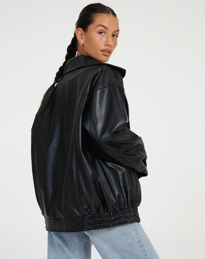 Maverick – Oversized Leren Jasje