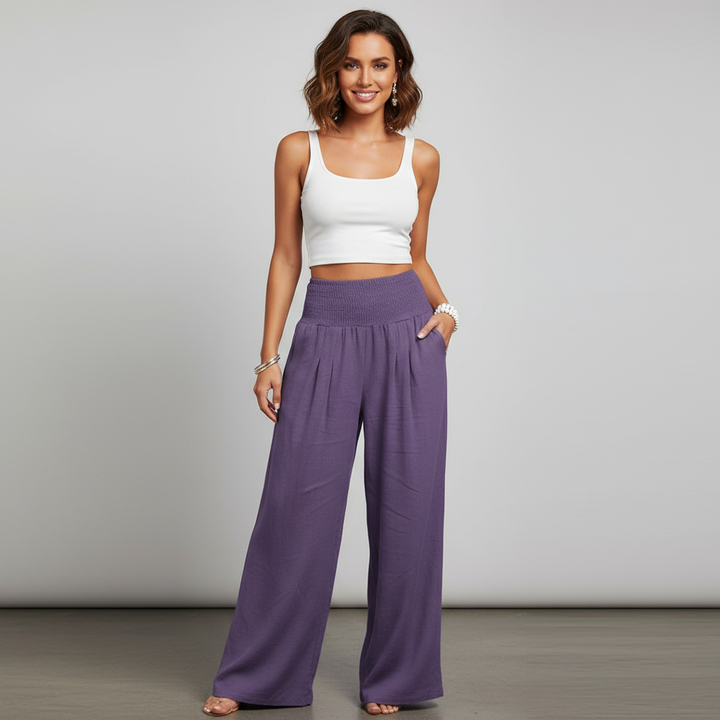 Isabelle elegante broek voor dames van Lenoriva – stijlvolle damesbroek met luxe uitstraling en comfortabele pasvorm