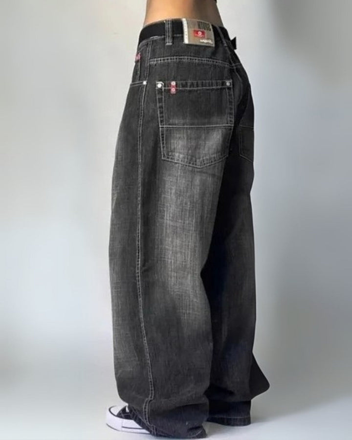 Livia – Comfortabele Wijde Jeans Met Hoge Taille