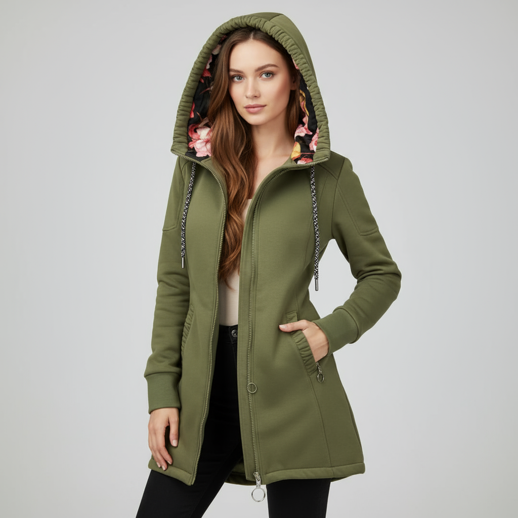 Noémie elegante en stijlvolle jas voor dames van Lenoriva – luxe damesjas met verfijnde pasvorm en tijdloos design