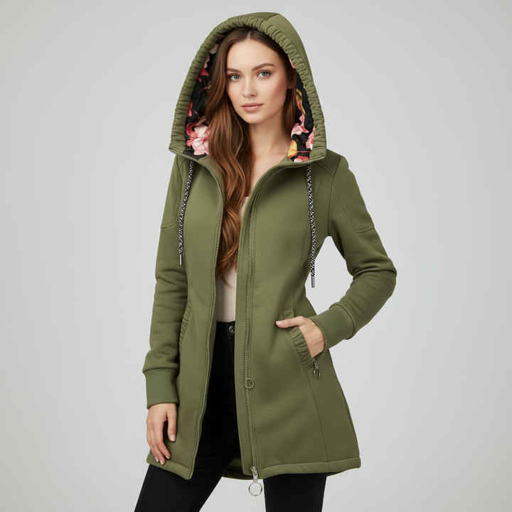 Noémie elegante en stijlvolle jas voor dames van Lenoriva – luxe damesjas met verfijnde pasvorm en tijdloos design