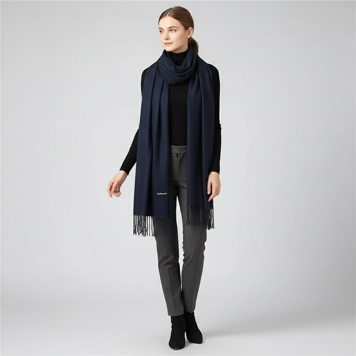 Aurélie elegante en warme sjaal voor dames van Lenoriva – zachte luxe damesaccessoire