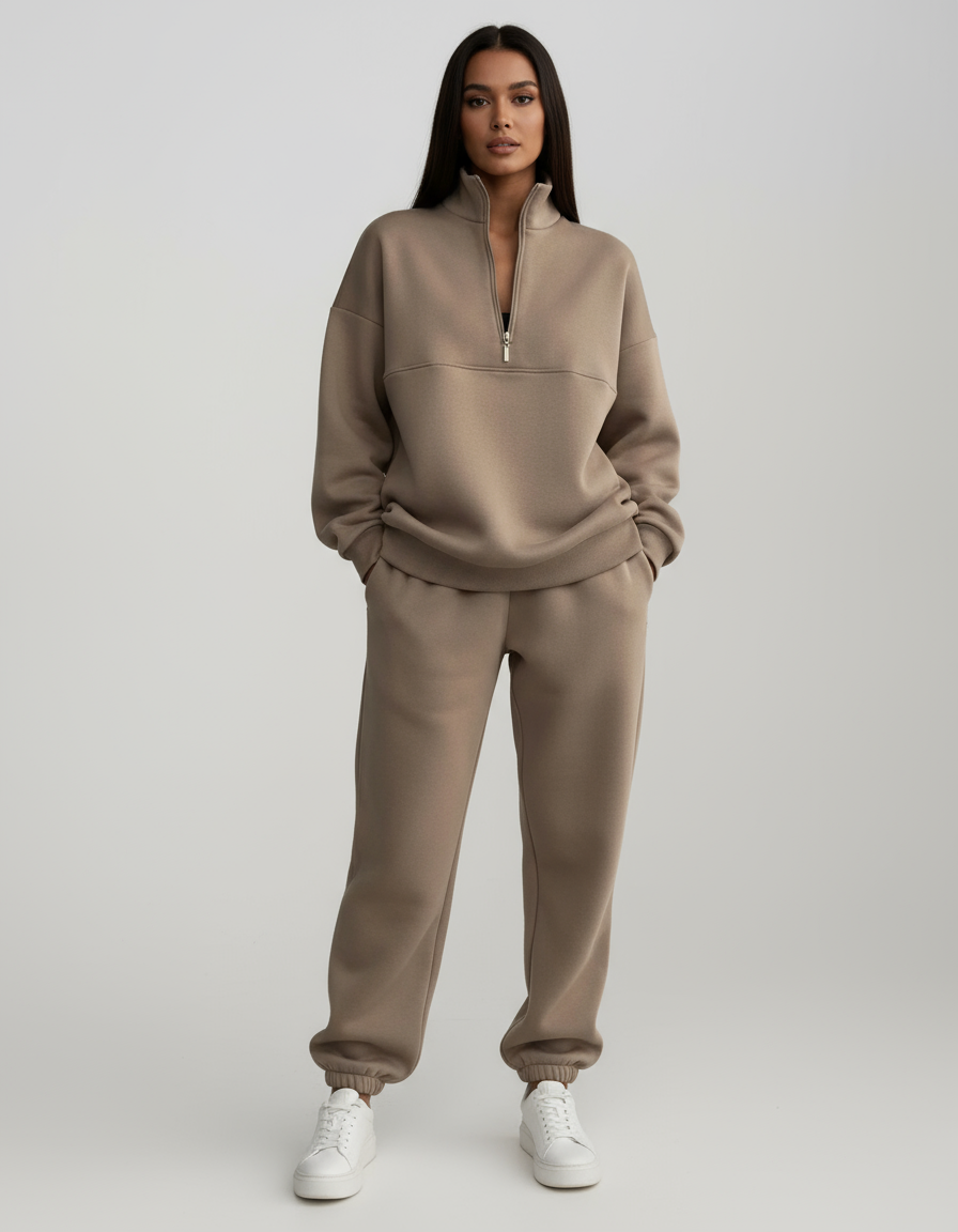 Lenoriva Liora elegante fleeceset – zachte en stijlvolle dames set