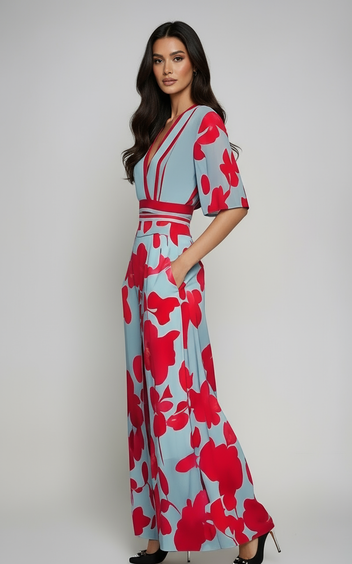 Elegante jurk met bloemen voor dames - Amara