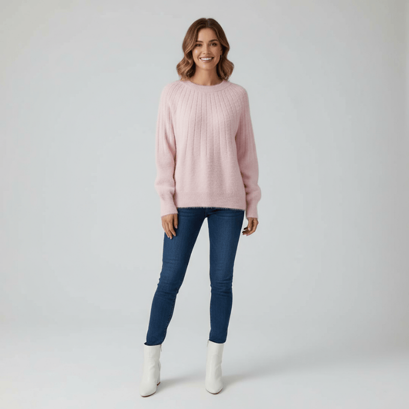 Colette elegante kasjmier trui voor dames van Lenoriva – luxe zachte damestrui met verfijnde afwerking