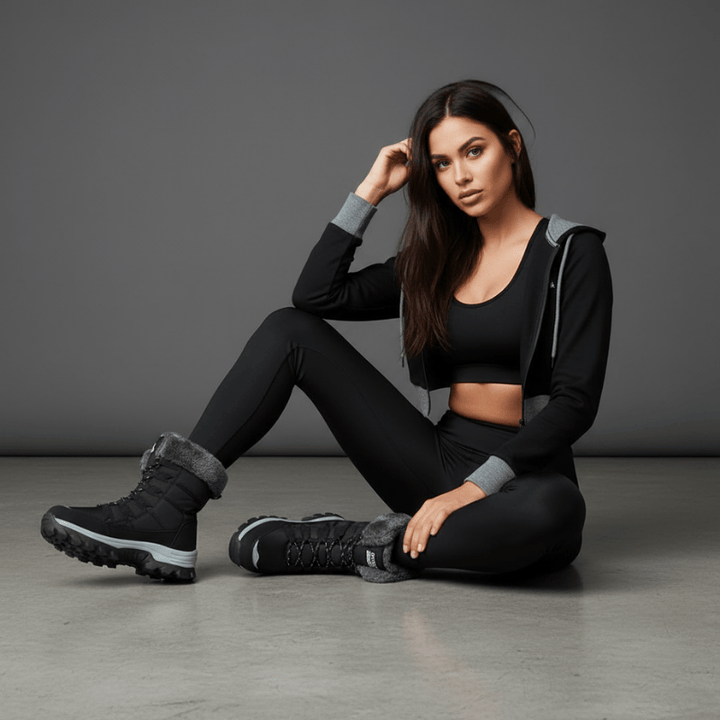 Vivienne elegante gevoerde laarzen voor dames van Lenoriva – stijlvolle leren laarzen met zachte voering en tijdloos design