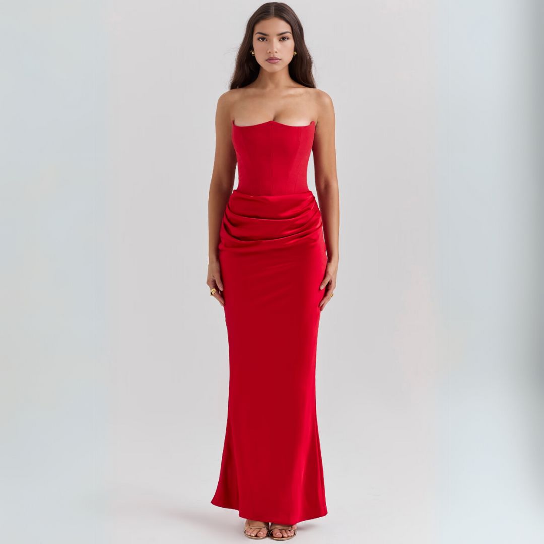 Elin maxi-jurk voor dames in elegante stijl met tijdloze pasvorm