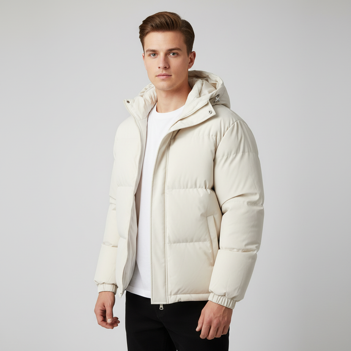 Klassiek ontworpen damesjas met capuchon in stijlvolle look