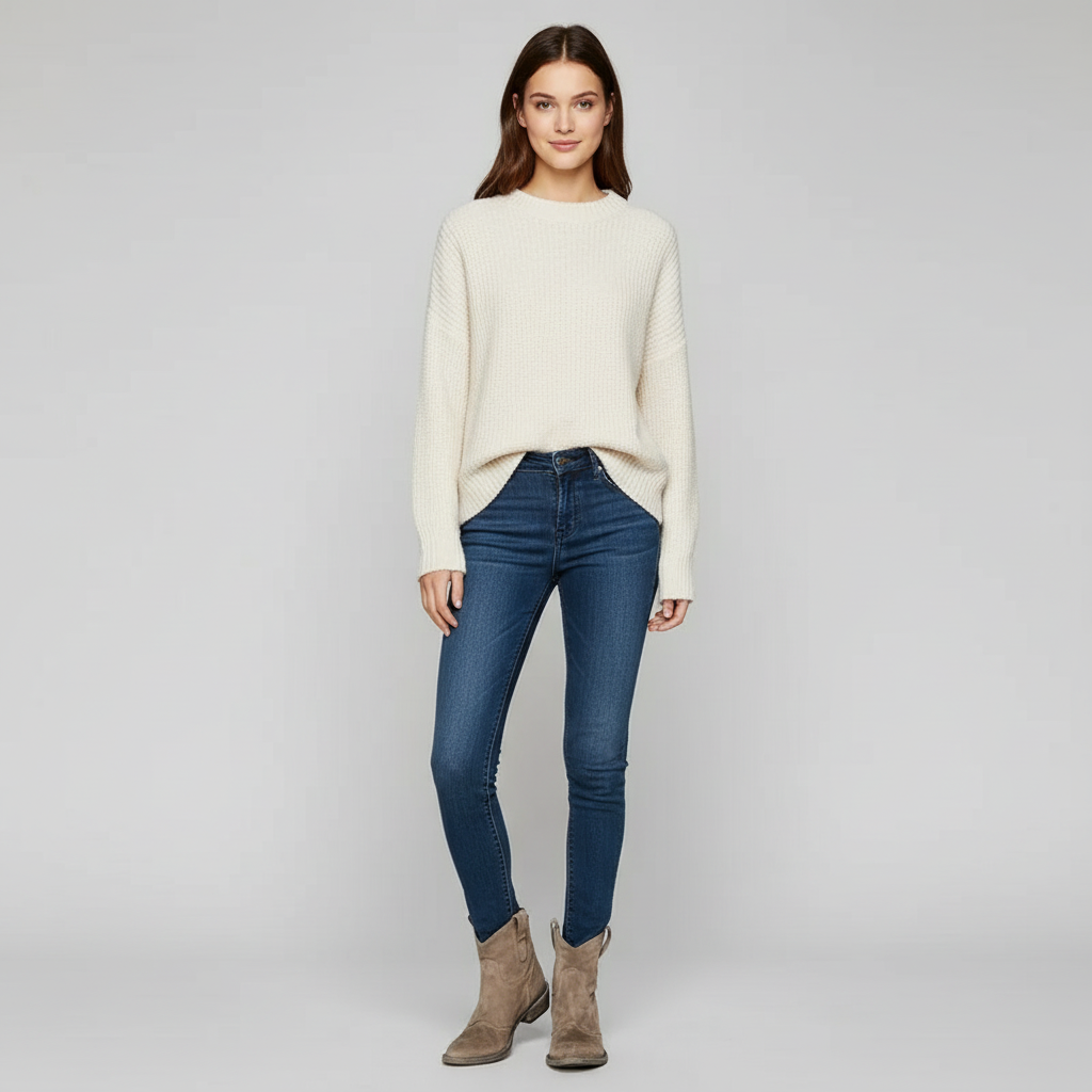 Stijlvolle western enkellaarzen voor dames met comfortabele hak